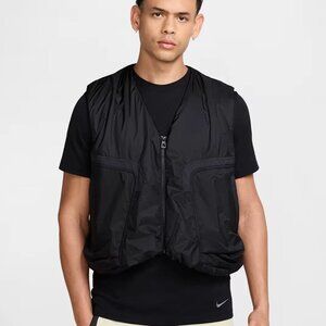 Nike Tech Woven Lightweight Black Vest Mens NEW $180* HM4262-010 Size L